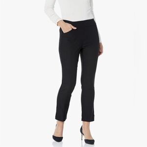NWT Stitch Fix Tribal Fia Pull On Straight Ankle Trouser Pants Black Size 4